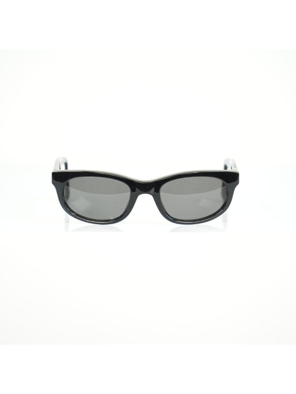 Bottega Veneta black rectangular sunglasses, full set
